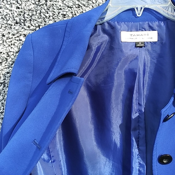 TAHARI CLASSIC BLUE BLAZER NWOT - Picture 6 of 6